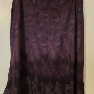 Nally & Millie Deep Purple A-Line Skirt Size Small NWT